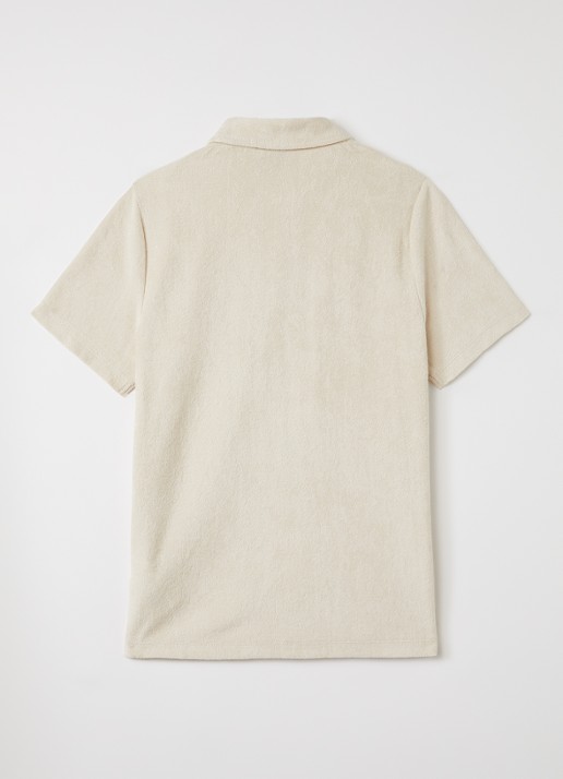 Lyle & Scott Overhemd met logo  - voorkant 3 beige