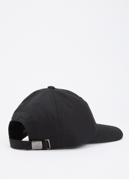 Lyle & Scott Pet met logoborduring - detail 2 zwart