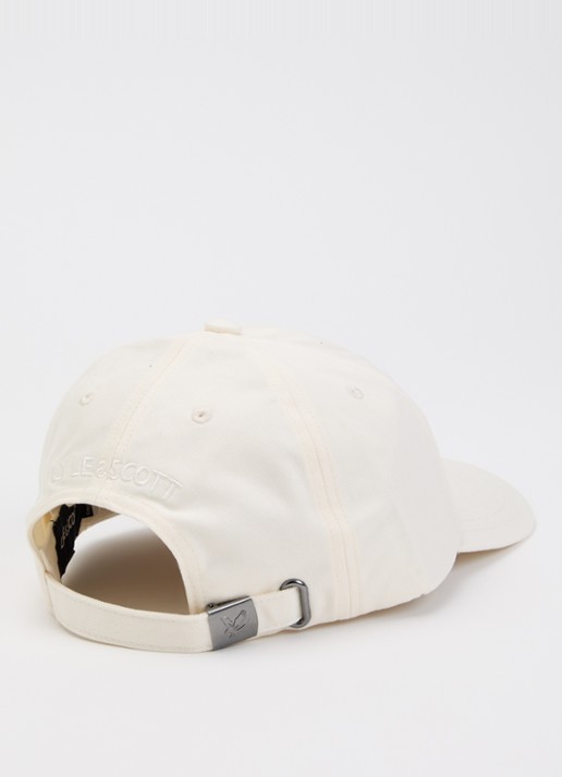 Lyle & Scott Pet met logoborduring - detail 2 ivoor
