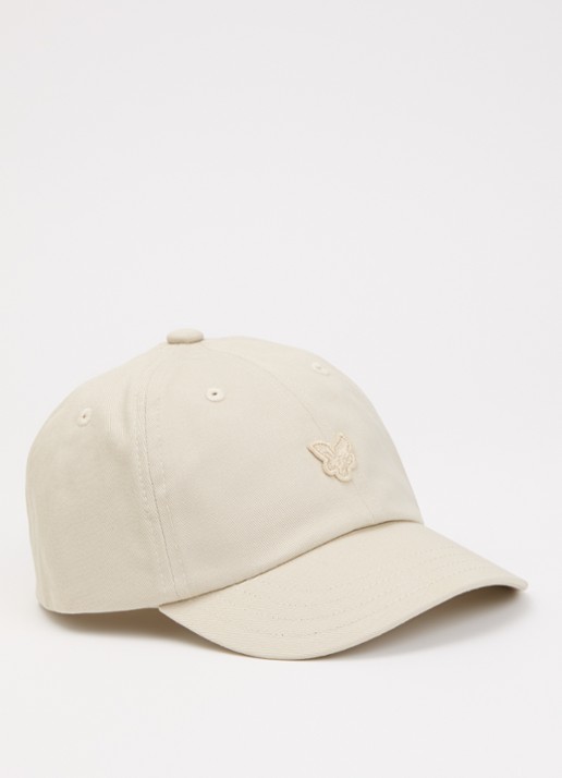 Lyle & Scott Pet met logoborduring - voorkant 2 beige