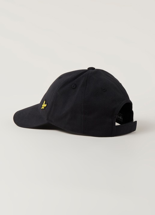 Lyle & Scott Pet met logoborduring  - detail 3 zwart