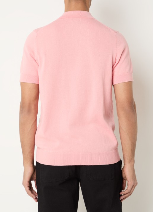Lyle & Scott Regular fit polo met logo - achterkant 2 roze
