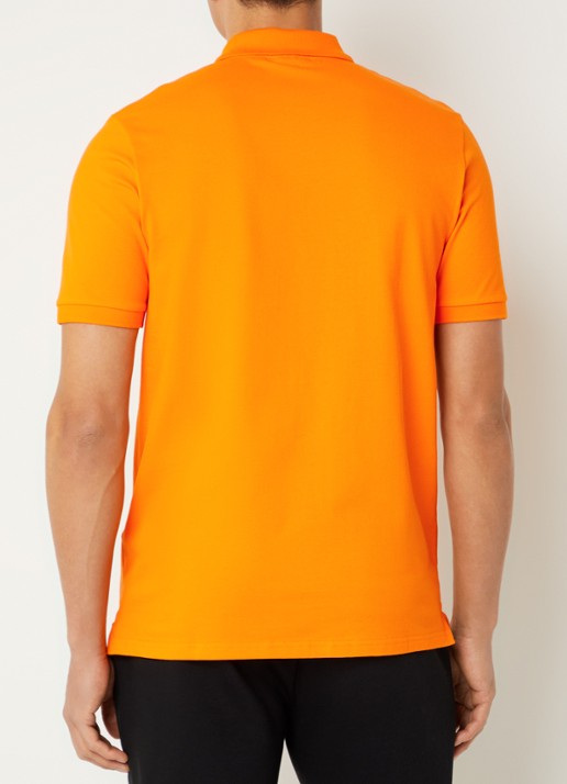 Lyle & Scott Regular fit polo met logo - achterkant 4 orange