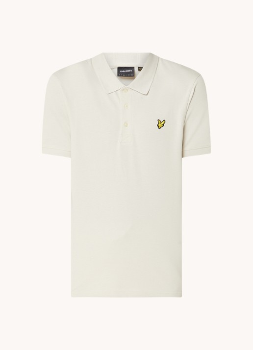 Lyle & Scott Regular fit polo van  piqué katoen met logo