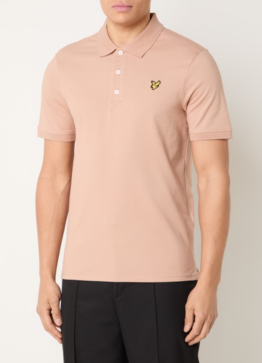 Lyle & Scott Regular fit polo van  piqué katoen met logo