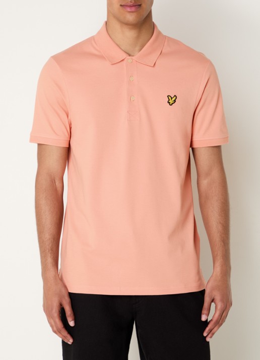 Lyle & Scott Regular fit polo van piqué katoen met logoborduring