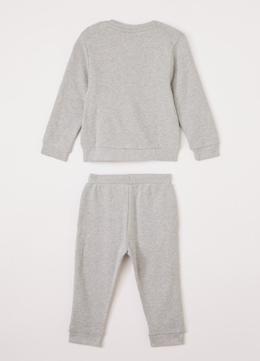 Lyle & Scott Set van sweater met joggingbroek 2-delig - voorkant 2 lichtgrijs
