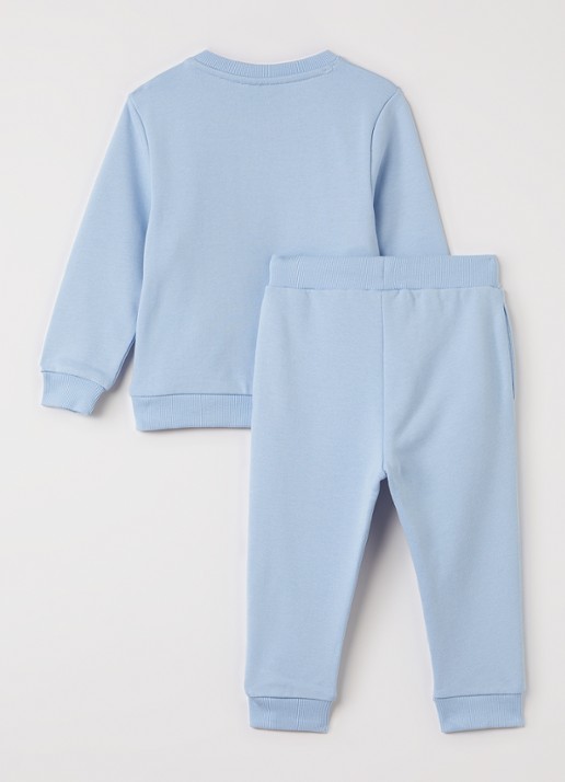 Lyle & Scott Set van sweater met joggingbroek 2-delig - voorkant 2 lichtblauw