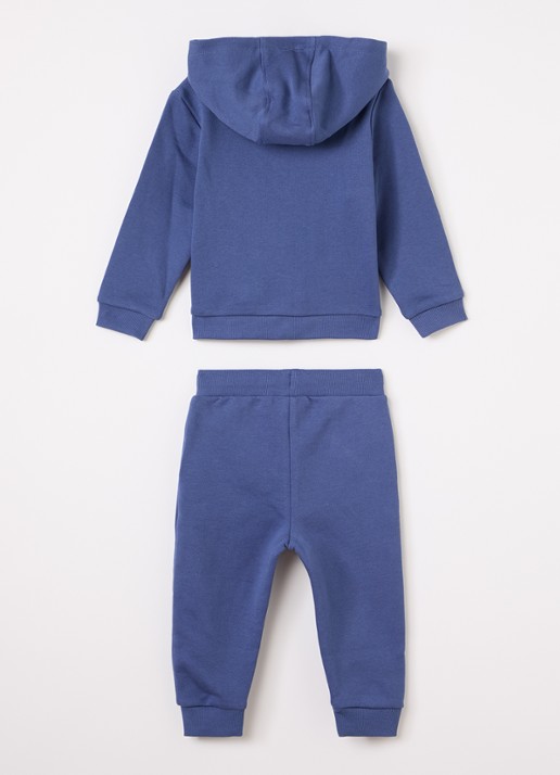 Lyle & Scott Set van sweatvest en joggingbroek 2-delig - voorkant 2 petrol