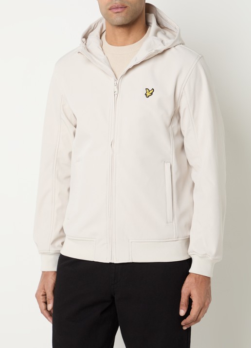 Lyle & Scott Softshell jack met capuchon en ritszakken