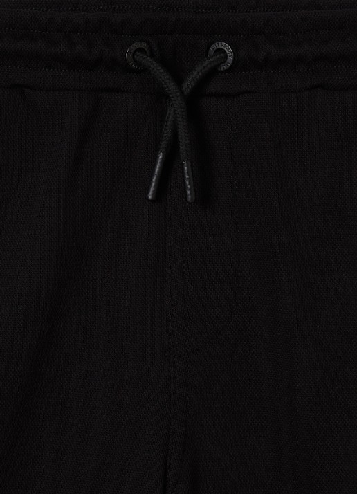 Lyle & Scott Straight fit korte broek met logo en ritszakken - detail 3 zwart