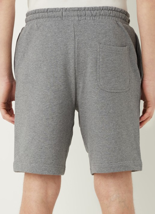 Lyle & Scott Straight fit korte joggingbroek van  katoen met logo  - achterkant 4 grijsmele