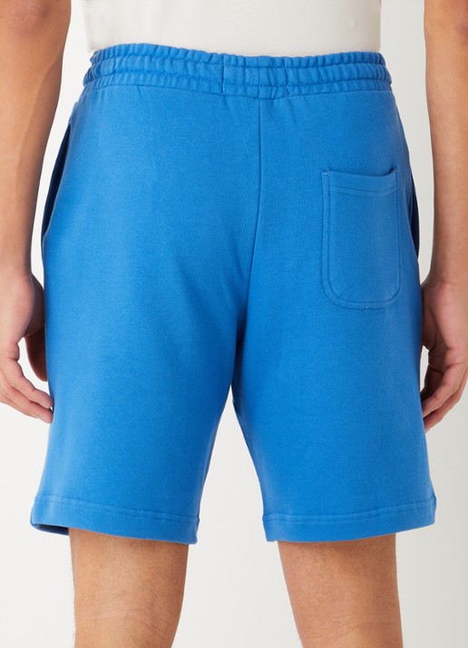 Lyle & Scott Straight fit korte joggingbroek van  katoen met logo  - achterkant 2 blauw
