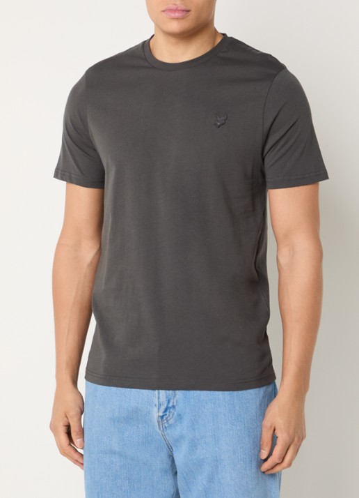Lyle & Scott Superfine T-shirt met logoborduring