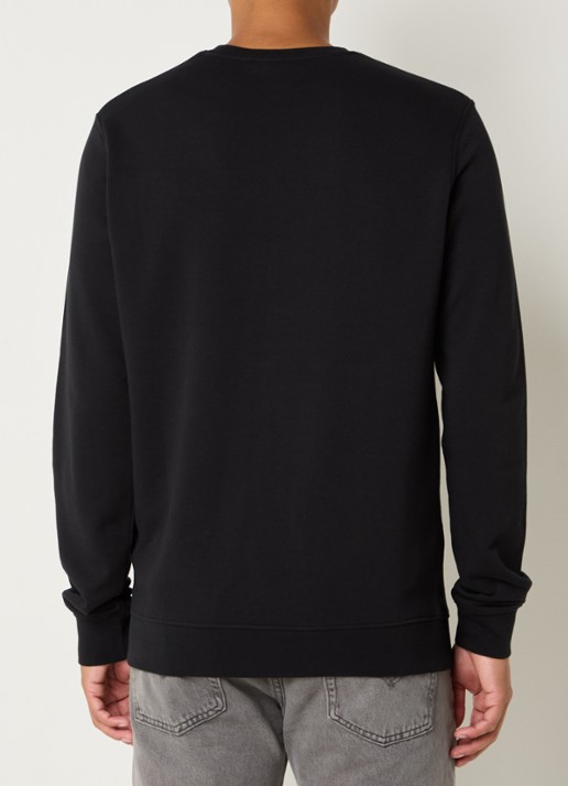 Lyle & Scott Sweater met logo - achterkant 3 zwart