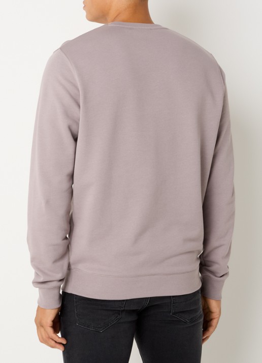 Lyle & Scott Sweater met logo - achterkant 4 donkerbeige