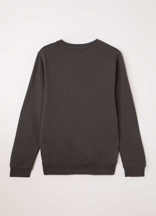 Lyle & Scott Sweater met logo - voorkant 2 antraciet