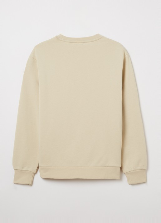 Lyle & Scott Sweater met logoborduring - detail 4 beige