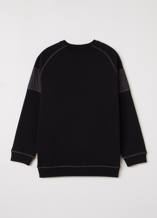 Lyle & Scott Sweater met logoborduring - voorkant 3 zwart