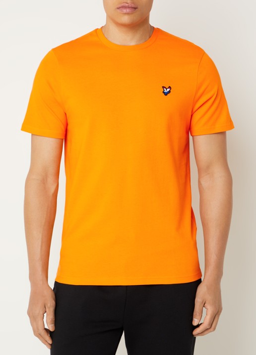 Lyle & Scott T-shirt met logo en ronde hals