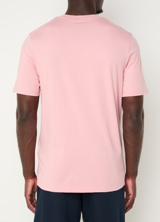 Lyle & Scott T-shirt met merkembleem - achterkant 2 zalmroze