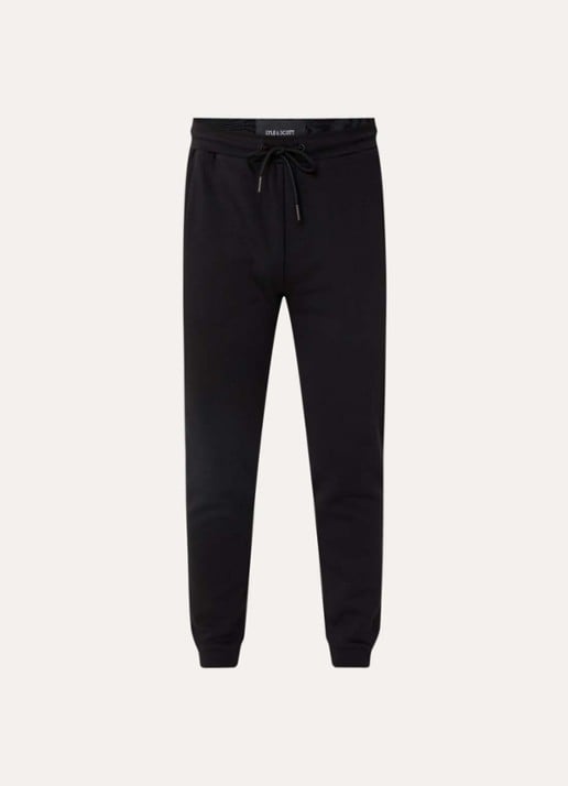 Lyle & Scott Tapered fit joggingbroek met logo en steekzakken - voorkant 4 zwart