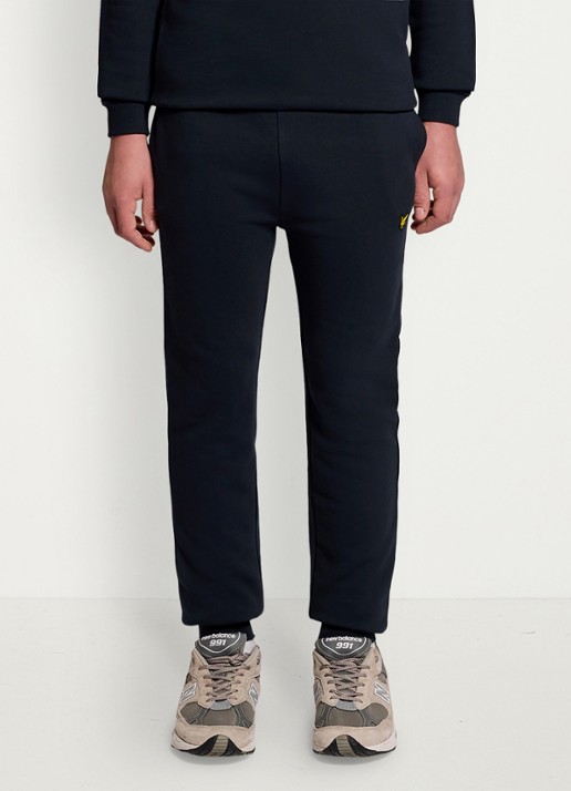 Lyle & Scott Tapered fit joggingbroek met logoborduring