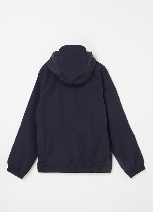 Lyle & Scott Windjack met capuchon en logoborduring - achterkant 3 donkerblauw
