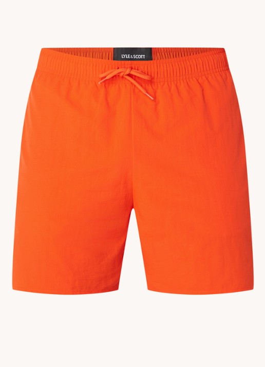 Lyle & Scott Zwemshorts met steekzakken en logo - voorkant 2 orange