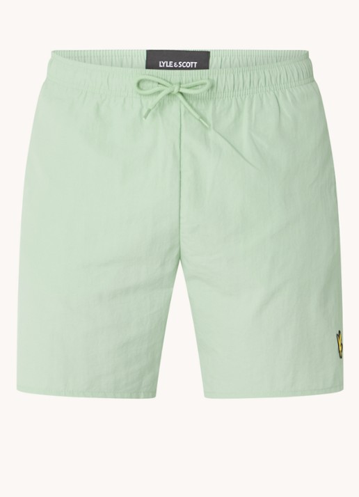 Lyle & Scott Zwemshorts met steekzakken en logo - voorkant 2 mint
