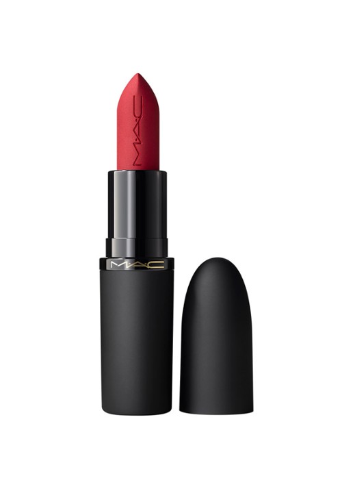 M·A·C Powder Kiss Hazy Matte Lipstick - voorkant ruby new