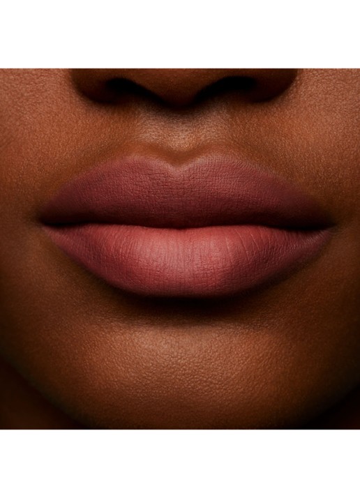 M·A·C Powder Kiss Lip + Cheek Mousse - lipstick - detail 5 over the taupe
