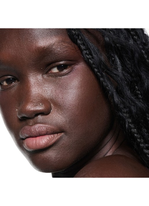 M·A·C Powder Kiss Lip + Cheek Mousse - lipstick - detail 7 over the taupe