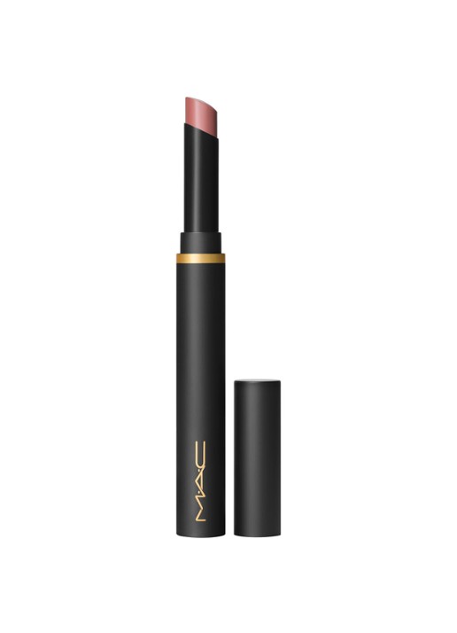 M·A·C Powder Kiss Velvet Blur Slim Stick - lipstick - voorkant 6 over the taupe