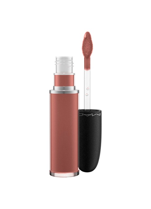 M·A·C Retro Matte Liquid Lipcolour - lipstick - voorkant topped with brandy