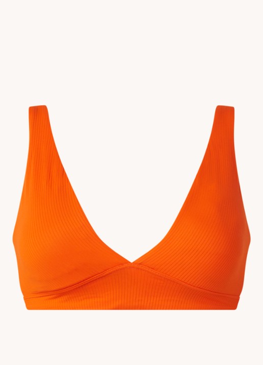MAAJI Ginger Orange Allure reversible voorgevormde triangel bikinitop - voorkant 5 orange
