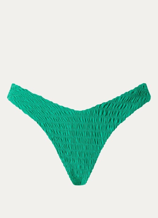 MAAJI Jamaica bikinislip met structuur - voorkant 4 groen