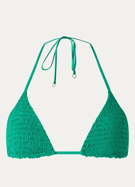 MAAJI Jamaica triangel bikinitop met uitneembare vulling - voorkant 4 groen