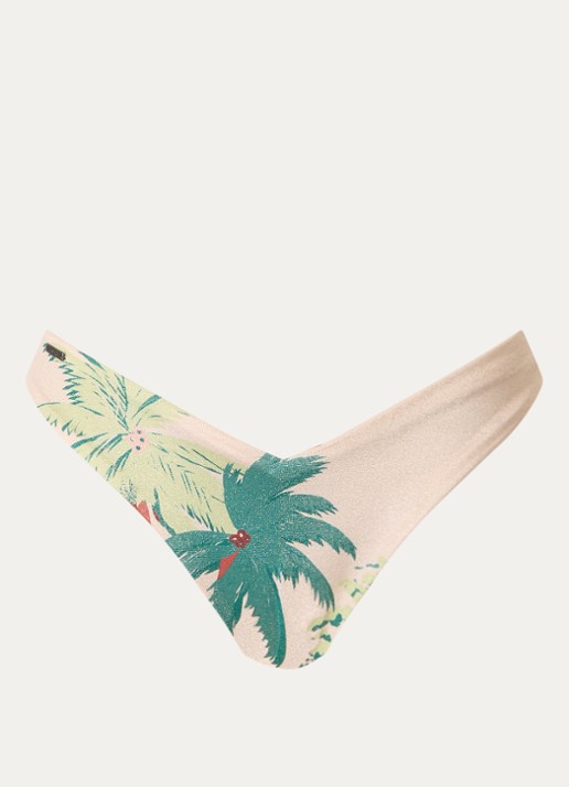 MAAJI Palm Glow Valerya reversible bikinislip met print - voorkant 4 creme