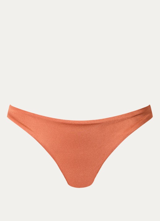 MAAJI Satin Umber Sublimity reversible bikinislip  - voorkant 3 oranjebruin
