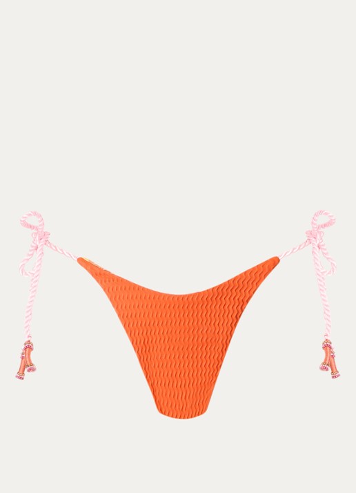 MAAJI Summer Dunes Harley reversible tanga bikinislip met kralendecoratie - voorkant 2 orange