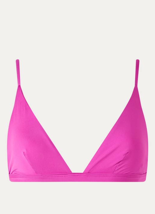 MAAJI Sunset Palm triangel bikinitop - voorkant 4 donkerroze