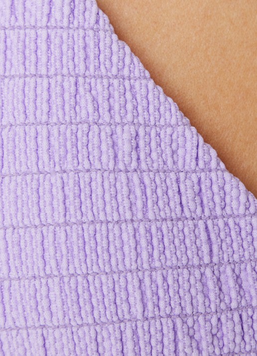 MAAJI Triangel bikini top met structuur   - detail 5 paars