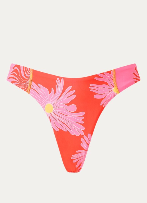MAAJI Water Blossom bikinislip met print - voorkant 3 rood