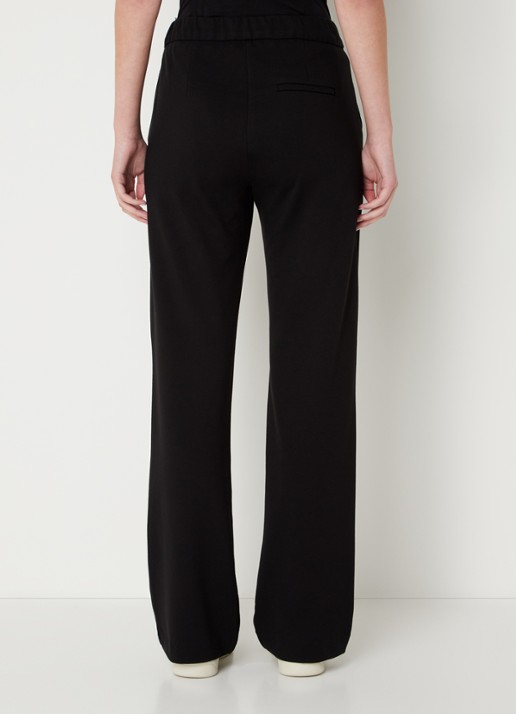 MAC Jeans Chiara straight fit pantalon met print  - achterkant 4 zwart