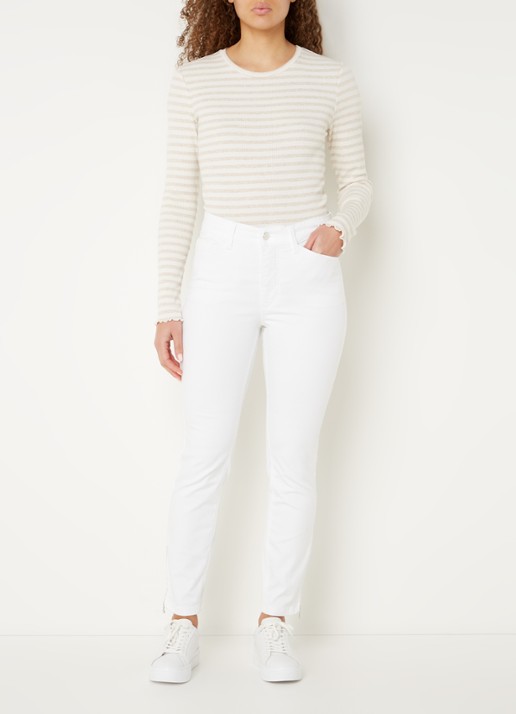 MAC Jeans Dream Chic high waist skinny jeans - voorkant 5 wit