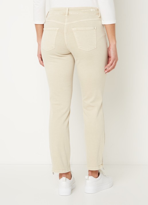 MAC Jeans Dream Chic mid waist slim fit jeans met gekleurde wassing - achterkant 5 beige
