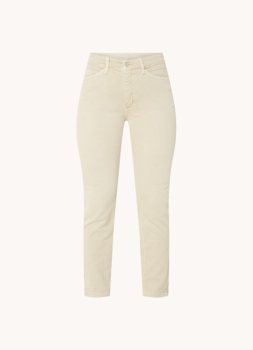 MAC Jeans Dream Chic mid waist slim fit jeans met gekleurde wassing - voorkant 3 beige