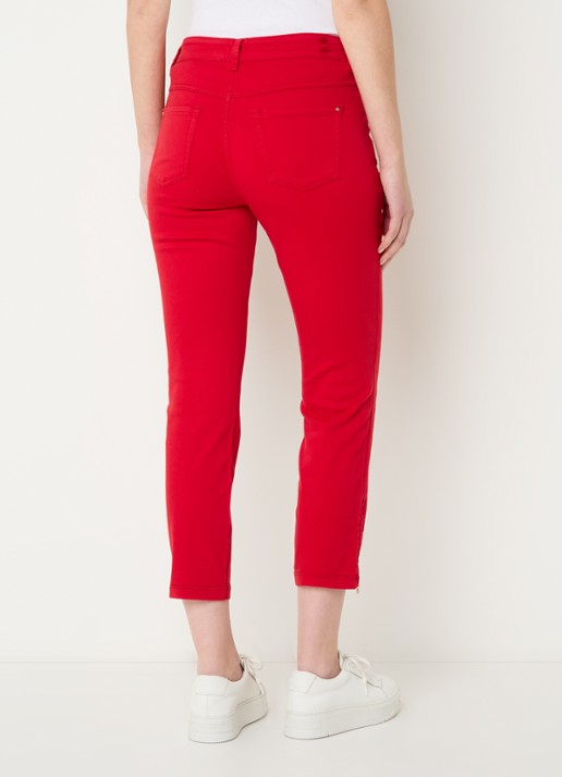 MAC Jeans Dream Chic mid waist slim fit jeans met gekleurde wassing - achterkant rood