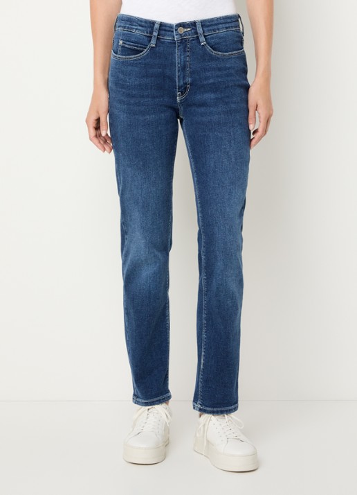 MAC Jeans Dream high waist cropped slim fit jeans met steekzakken